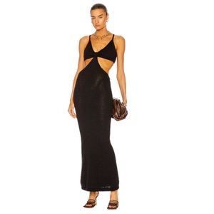 Cult Gaia “Serita” black knit dress, pristine